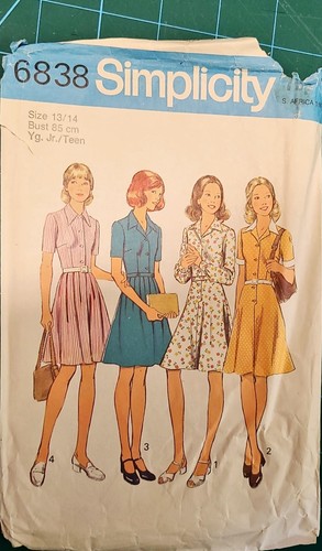 Vintage 1970s dress simplicity - vintage,