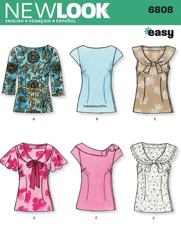 New look 6808 misses tops - new, misses'
