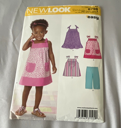 New look 6796 easy girls - 6796, dress