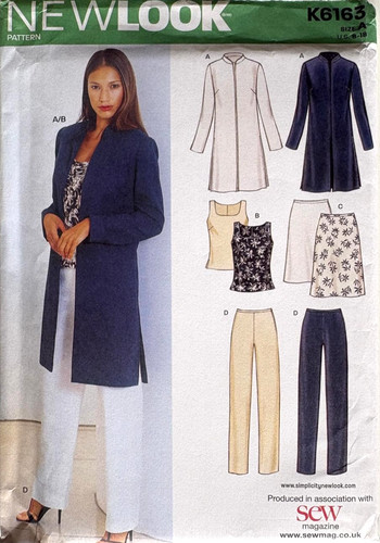 New look sewing pattern - look, k6163