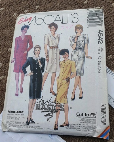 Mccall 4642 cut size - mccall's, to
