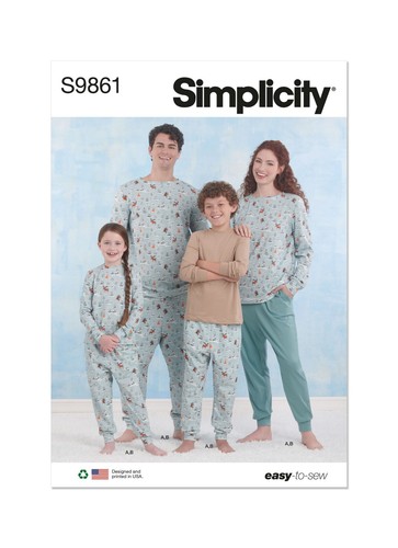 Simplicity 9861 loungewear - simplicity,