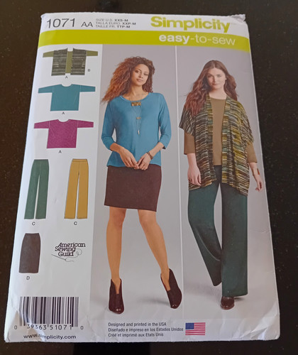 Simplicity 1071 easy sew - simplicity,