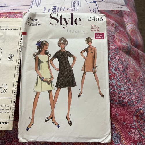 Vintage 1969 sewing pattern - vintage,