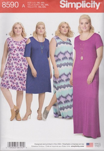 Sewing pattern knit dress 2 - pattern,