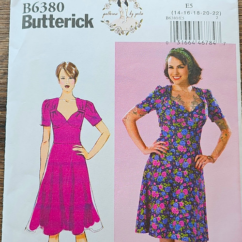 Butterick b6380 gertie retro - b6380,