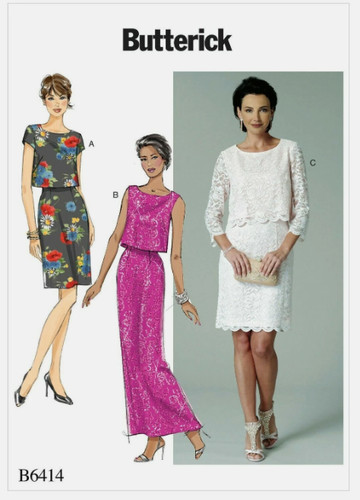 Butterick 6414 dress sewing