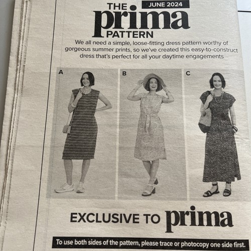 Prima sewing pattern summer - prima,