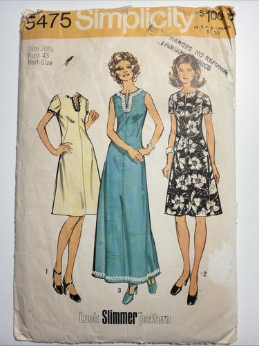 Vintage 1972 simplicity 5475 - 1972,