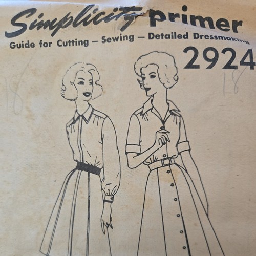 Simplicity 2924 vintage used