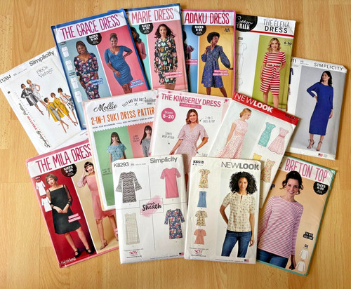 Uncut sewing patterns lots - patterns, **lots