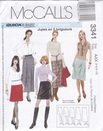 Sewing pattern skirt line - pattern, a-line