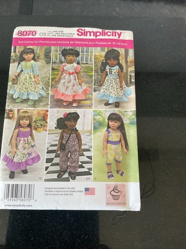 Simplicity 8070 dolls - dolls, clothes