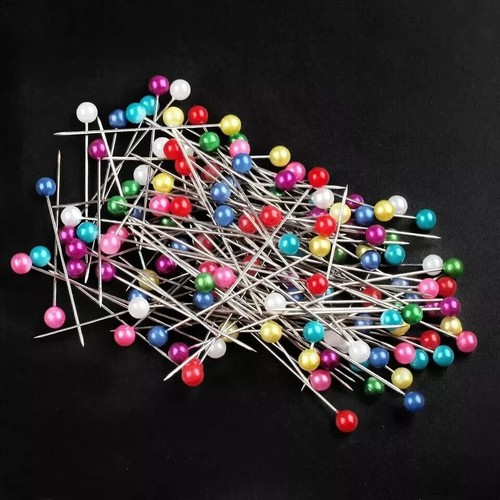 100 sewing pins multicolor - 100,