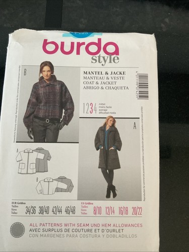 Burda 7425 ladies - burda, jacket