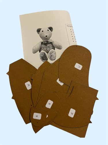 Teddy bear sewing templates - bear,