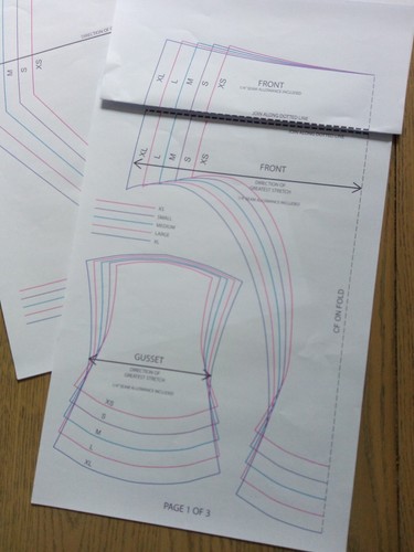 Knickers pattern - knickers, 'c'