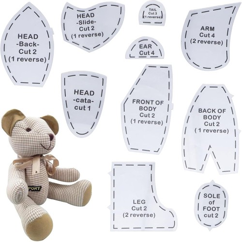 Memory bear sewing patterns - bear,