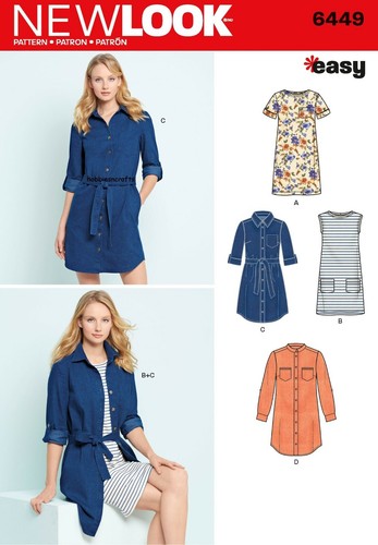 New look 6449 - 6449, dress