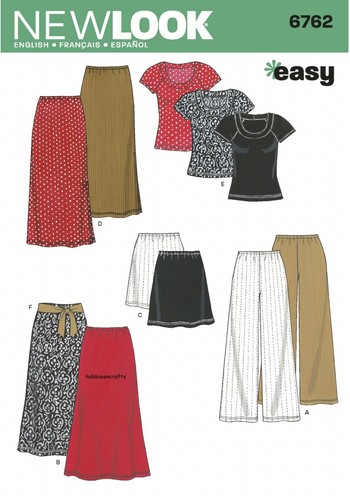 New look 6762 separates - new,