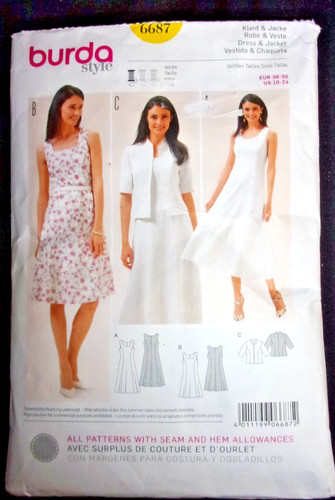 Burda piece dress - burda, /jacket