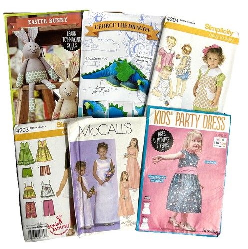 Assorted kids sewing patterns - kids,