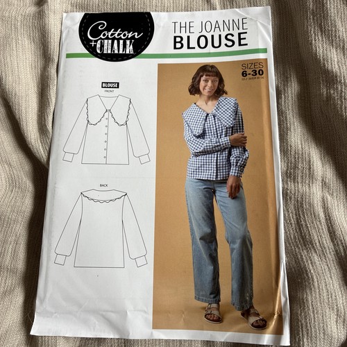 Chalk cotton joanne blouse - +,