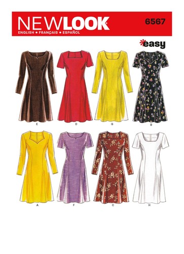 New look 6567 dresses misses - look, misses'