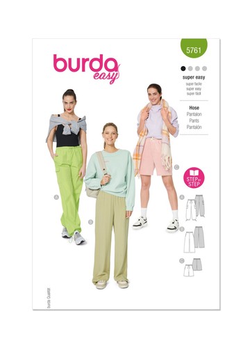 Burda 5761 cargo pants - 5761,