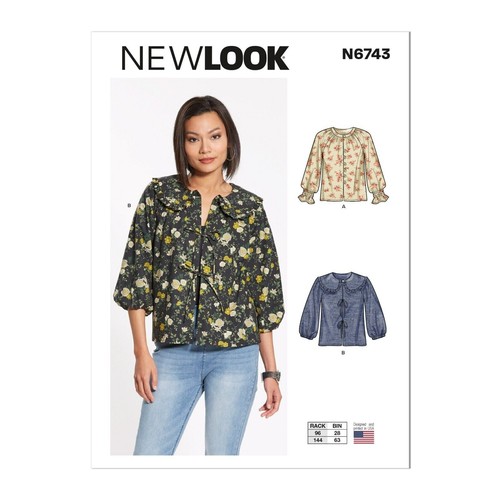 New look 6743 misses tops - new,