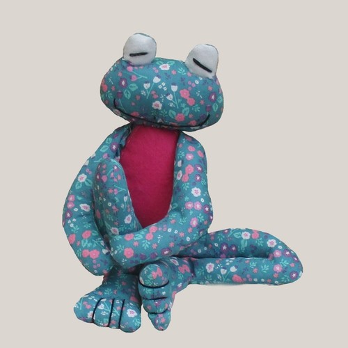 Fritz frog soft toy - toy, sewing